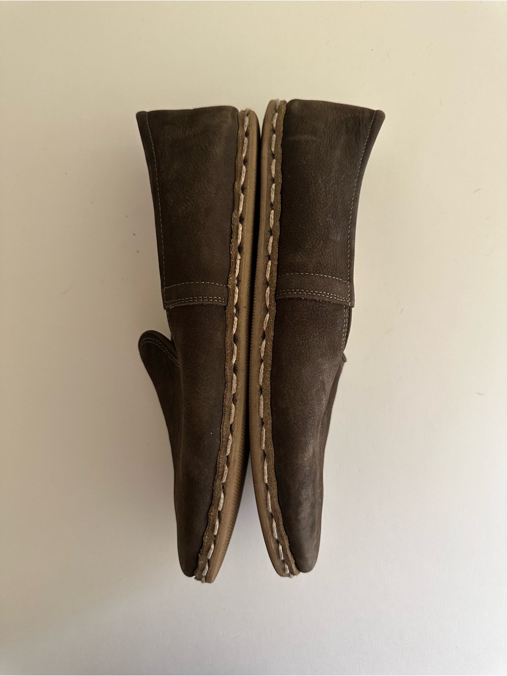 Sabah handmade slip-on Brown Suede Leather Shoes - Picture 8 of 9
